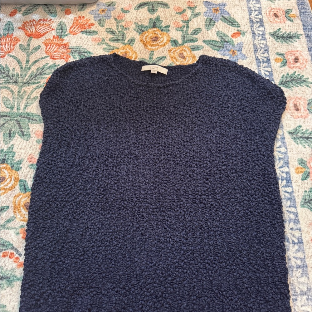 LOFT Midnight Blue Knit Sweater